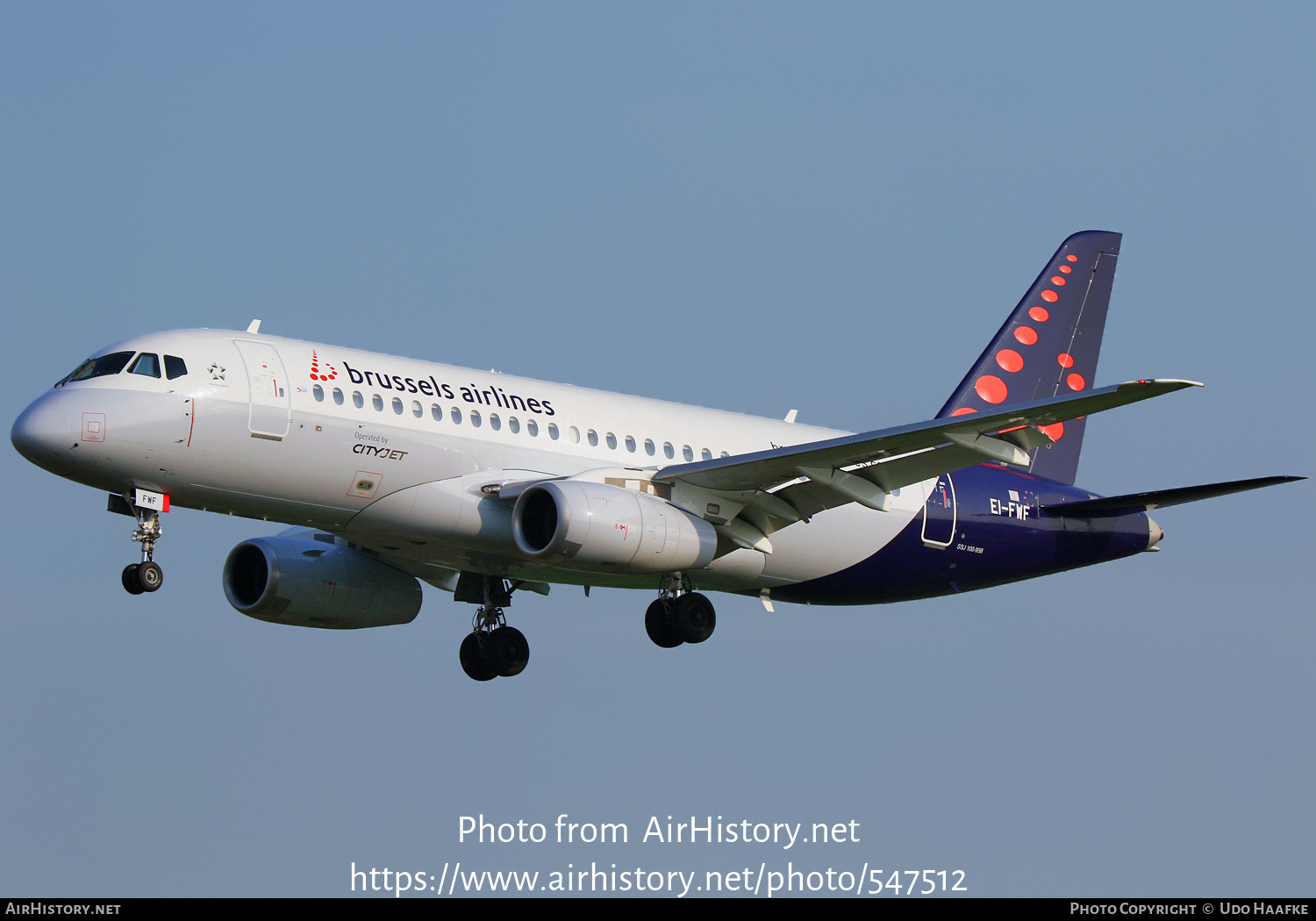 Aircraft Photo of EI-FWF | Sukhoi SSJ-100-95B Superjet 100 (RRJ-95B) | Brussels Airlines | AirHistory.net #547512