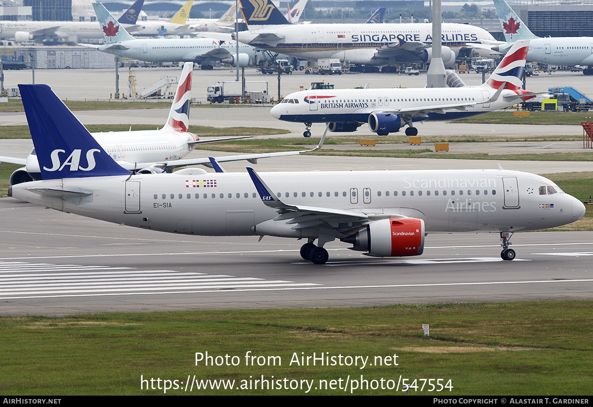 Aircraft Photo of EI-SIA | Airbus A320-251N | Scandinavian Airlines - SAS | AirHistory.net #547554