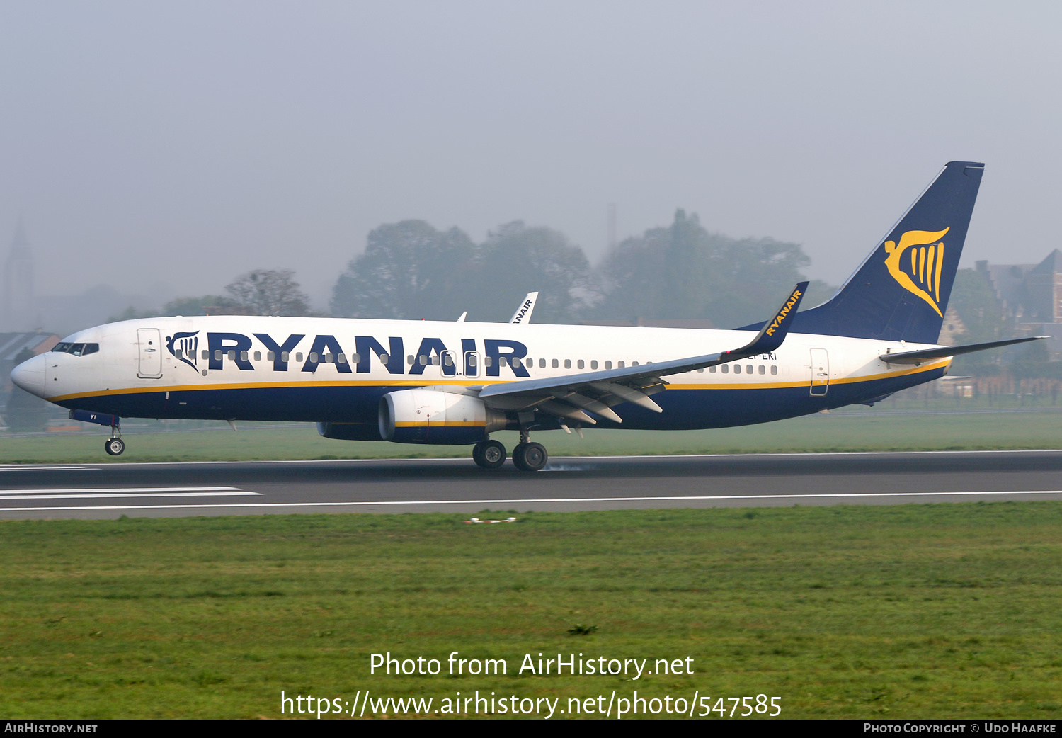 Aircraft Photo of EI-EKI | Boeing 737-8AS | Ryanair | AirHistory.net #547585