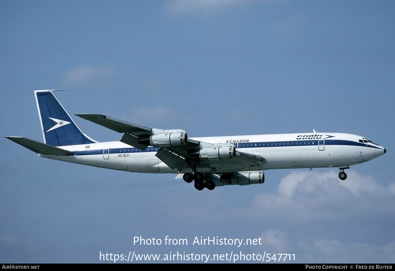 Aircraft Photo of HC-BLY | Boeing 707-373C | SAETA | AirHistory.net #547711