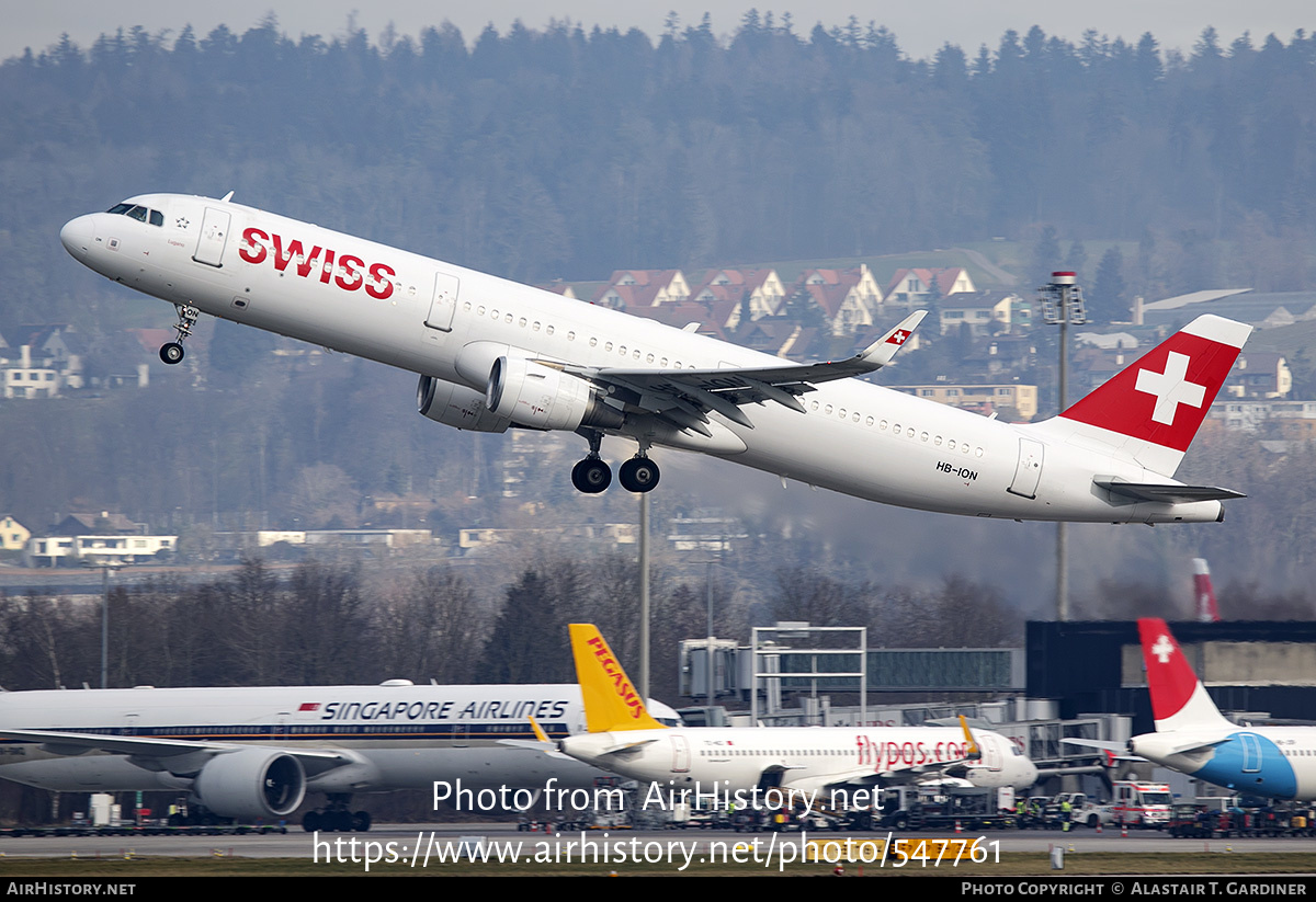 Aircraft Photo of HB-ION | Airbus A321-212 | Swiss International Air Lines | AirHistory.net #547761