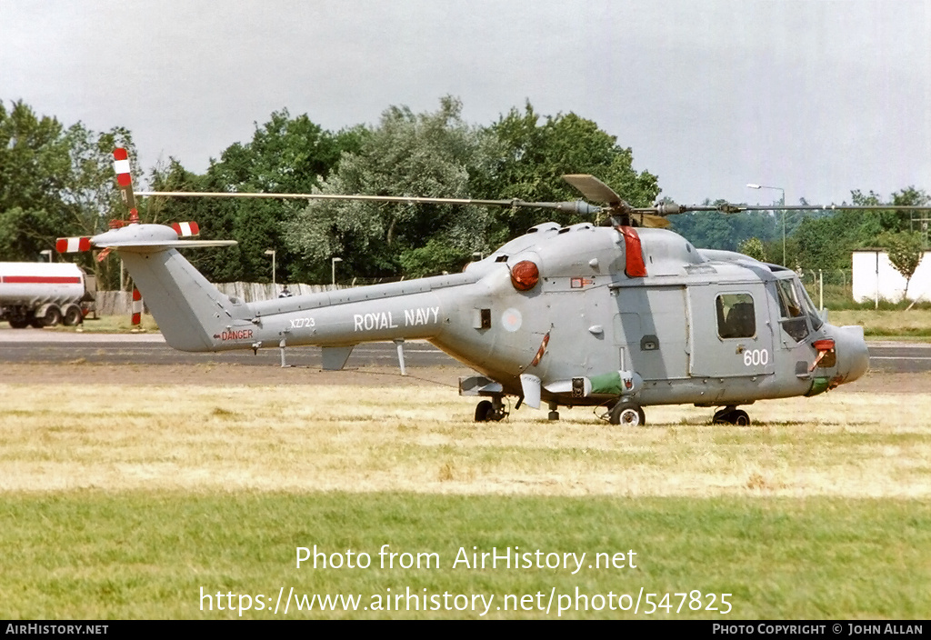 Aircraft Photo of XZ723 | Westland WG-13 Lynx HAS2 | UK - Navy | AirHistory.net #547825