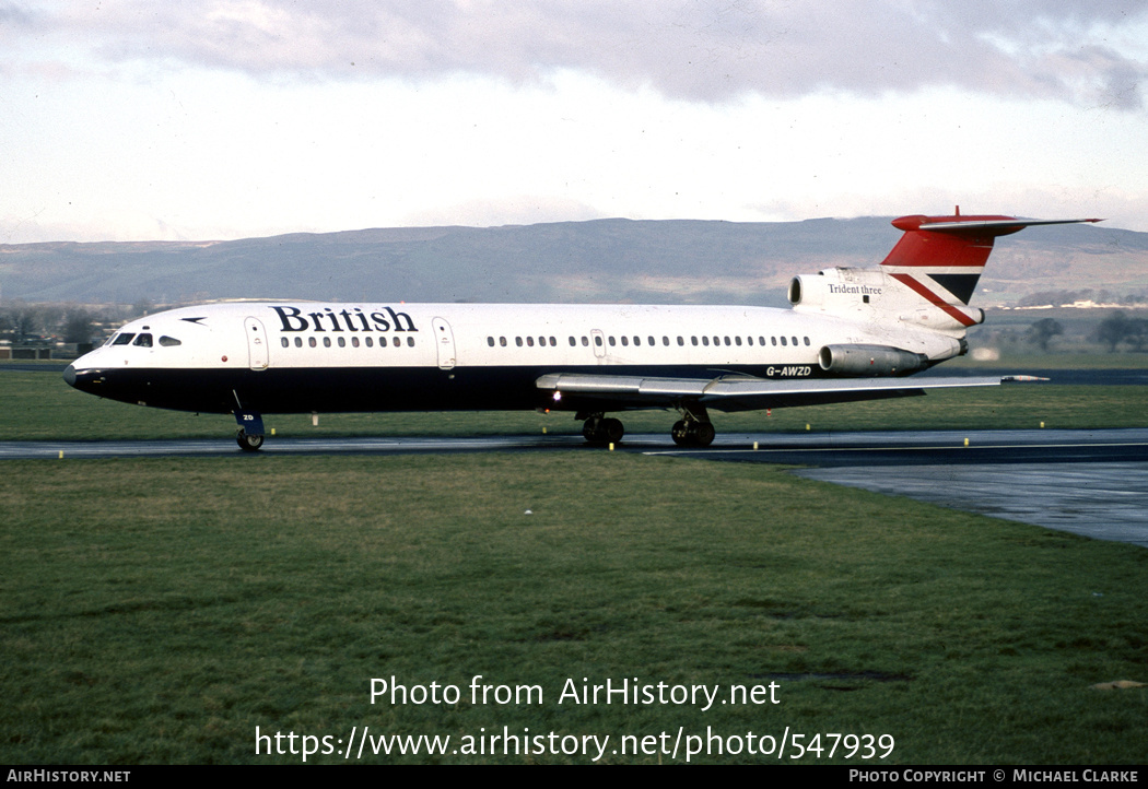 Aircraft Photo Of G-AWZD | Hawker Siddeley HS-121 Trident 3B | British ...