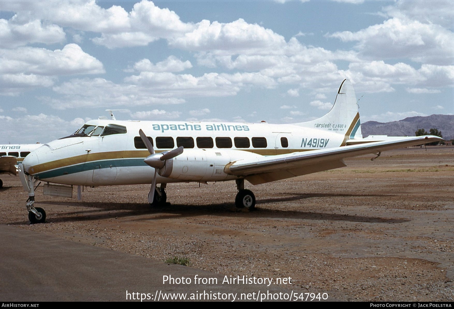 Aircraft Photo of N4919V | Carstedt Jet Liner 600 | Apache Airlines | AirHistory.net #547940