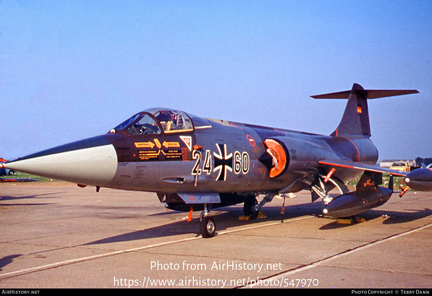 Aircraft Photo of 2460 | Lockheed RF-104G Starfighter | Germany - Air Force | AirHistory.net #547970