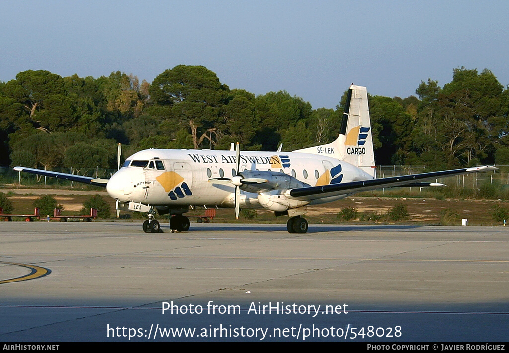 Aircraft Photo of SE-LEK | Hawker Siddeley HS-748 Srs2/244 | West Air Sweden | AirHistory.net #548028