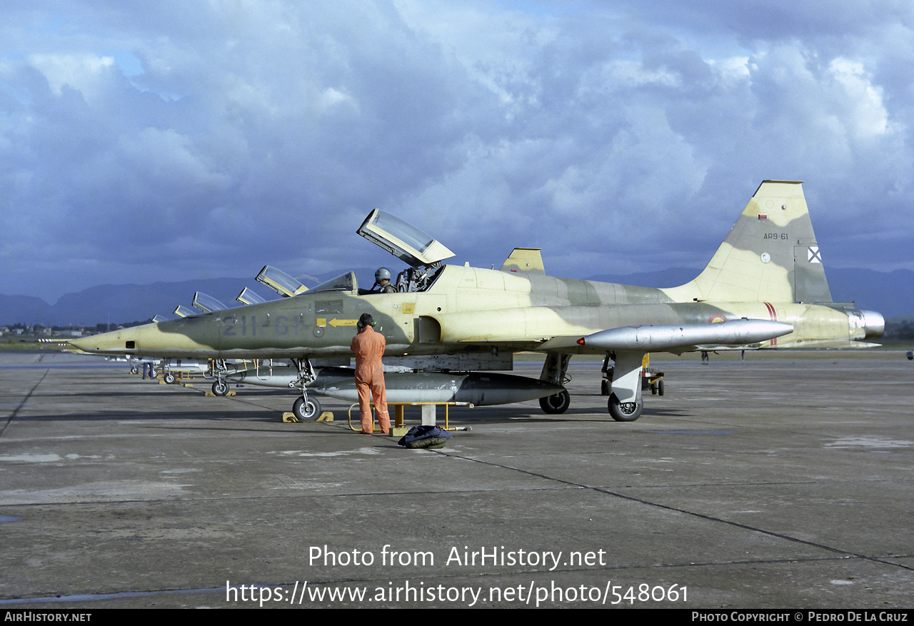 Aircraft Photo of AR9-61 | Northrop SRF-5A Freedom Fighter | Spain - Air Force | AirHistory.net #548061