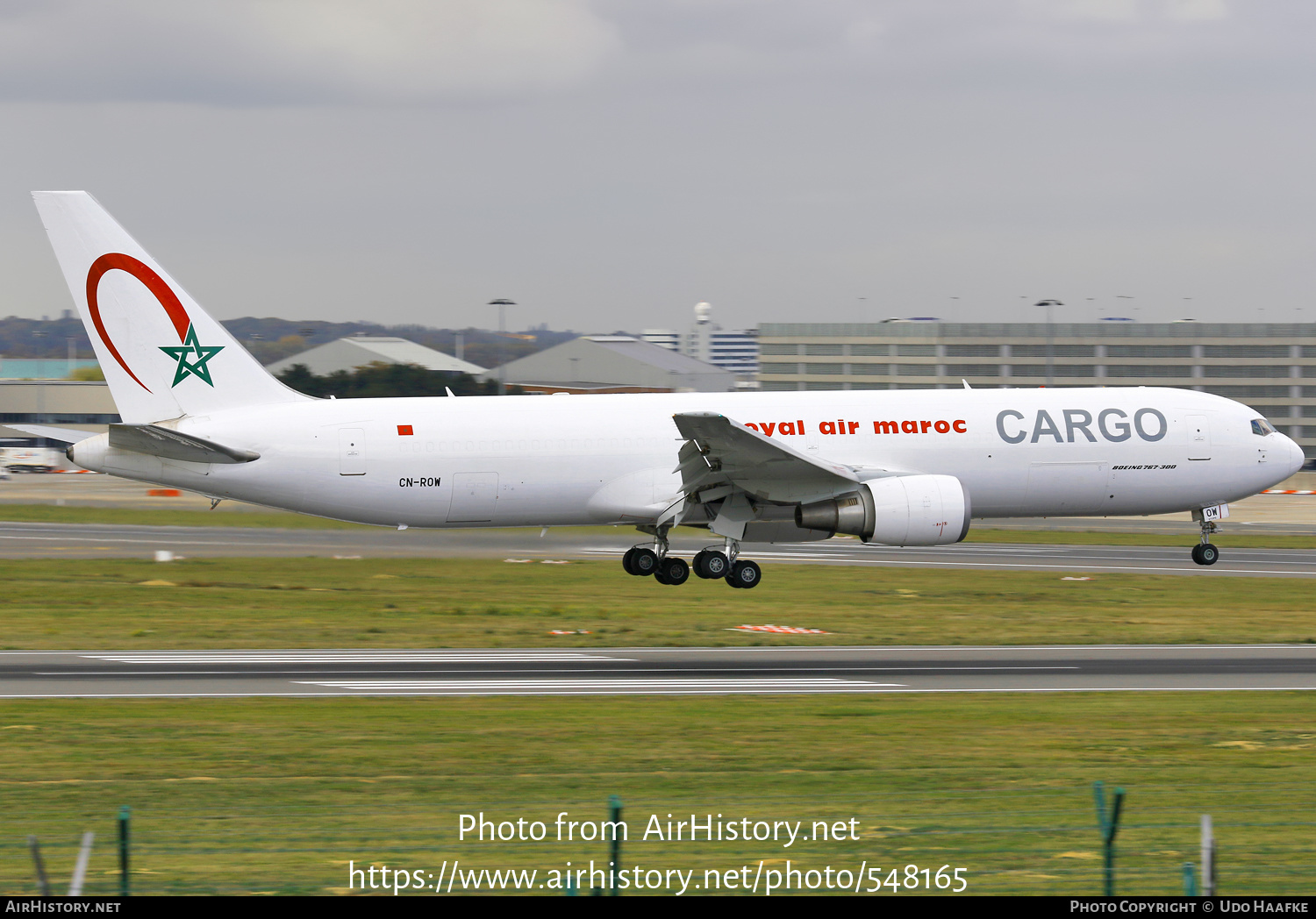 Aircraft Photo of CN-ROW | Boeing 767-343/ER(F) | Royal Air Maroc - RAM Cargo | AirHistory.net #548165