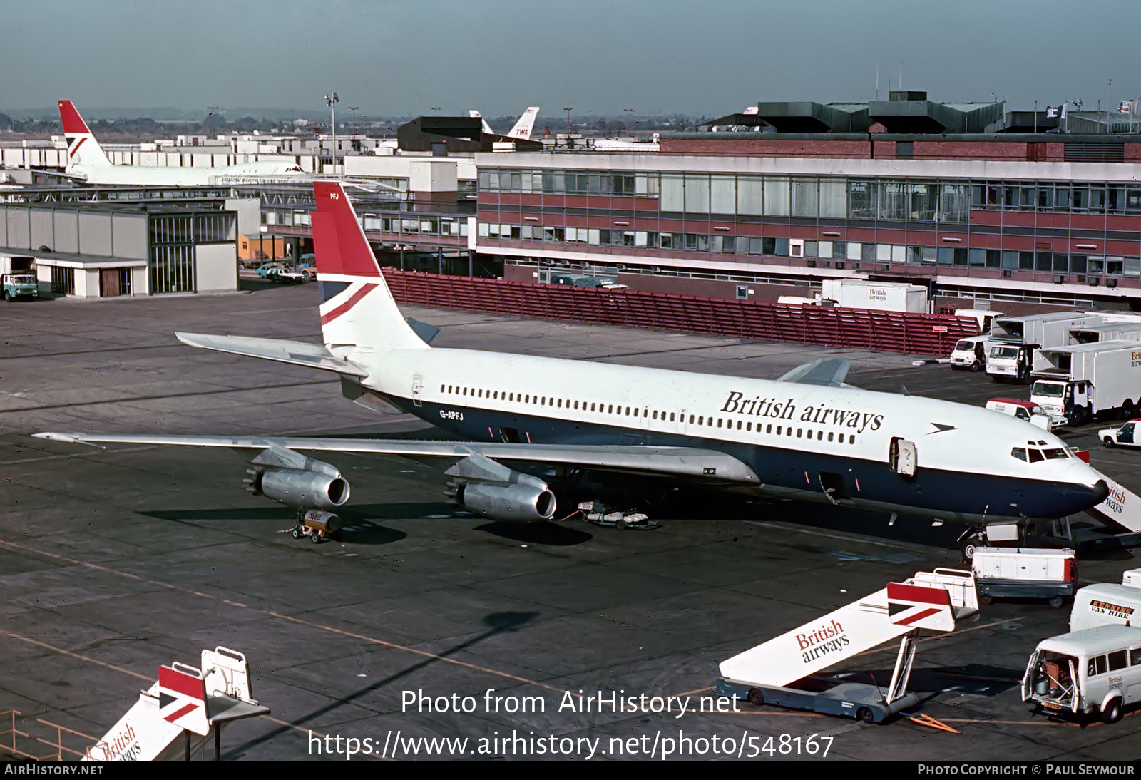 Aircraft Photo of G-APFJ | Boeing 707-436 | British Airways | AirHistory.net #548167