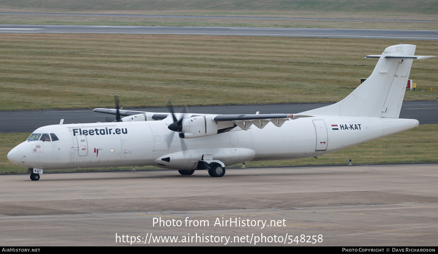 Aircraft Photo of HA-KAT | ATR ATR-72-201/F | Fleet Air | AirHistory.net #548258