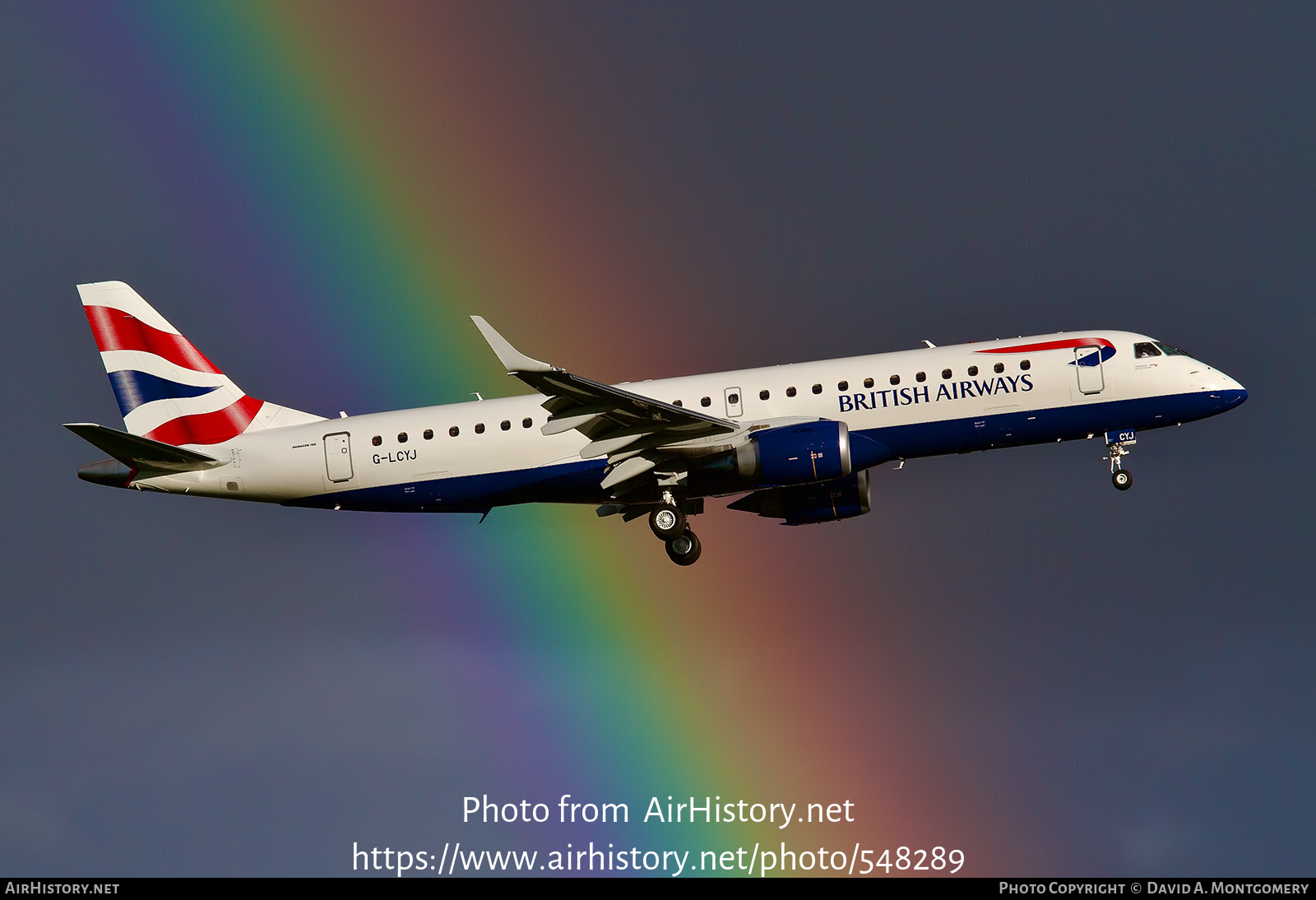 Aircraft Photo of G-LCYJ | Embraer 190SR (ERJ-190-100SR) | British Airways | AirHistory.net #548289