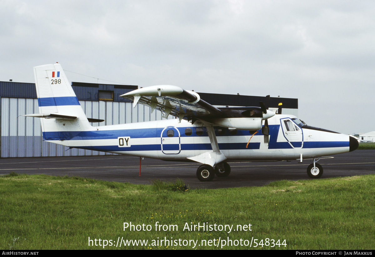 Aircraft Photo of 298 | De Havilland Canada DHC-6-300 Twin Otter | France - Air Force | AirHistory.net #548344