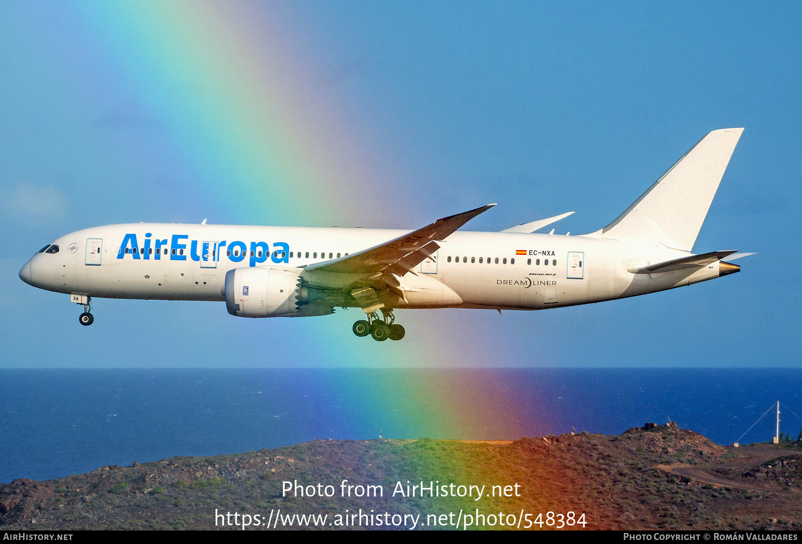 Aircraft Photo of EC-NXA | Boeing 787-8 Dreamliner | Air Europa | AirHistory.net #548384