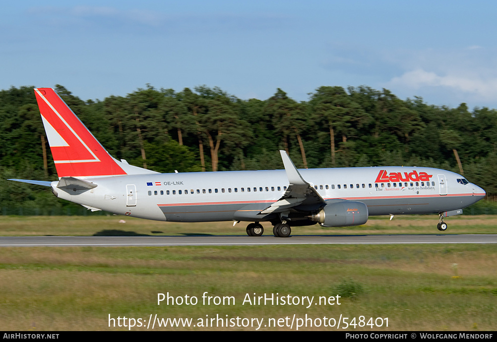 Aircraft Photo of OE-LNK | Boeing 737-8Z9 | Lauda Air | AirHistory.net #548401