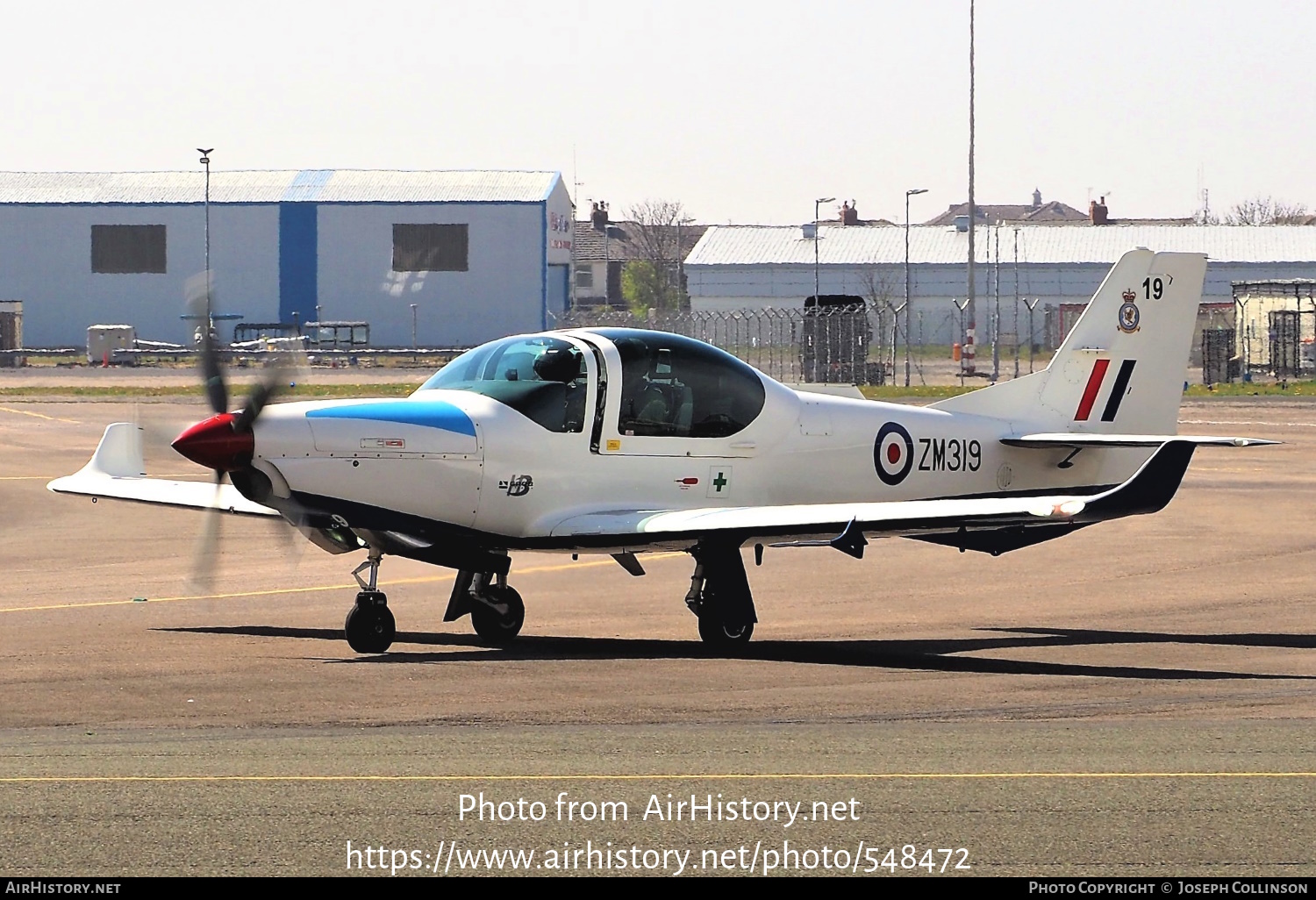 Aircraft Photo of ZM319 | Grob G-120TP Prefect T1 | UK - Air Force | AirHistory.net #548472