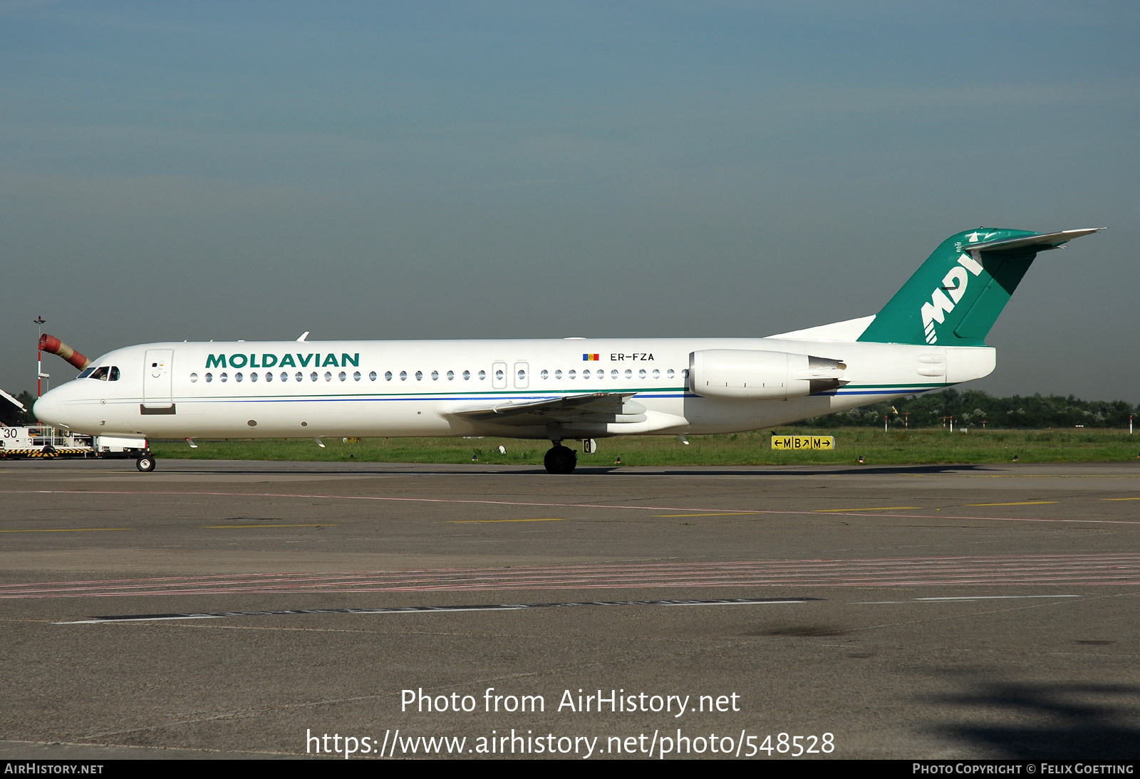 Aircraft Photo of ER-FZA | Fokker 100 (F28-0100) | Moldavian Airlines - MDV | AirHistory.net #548528