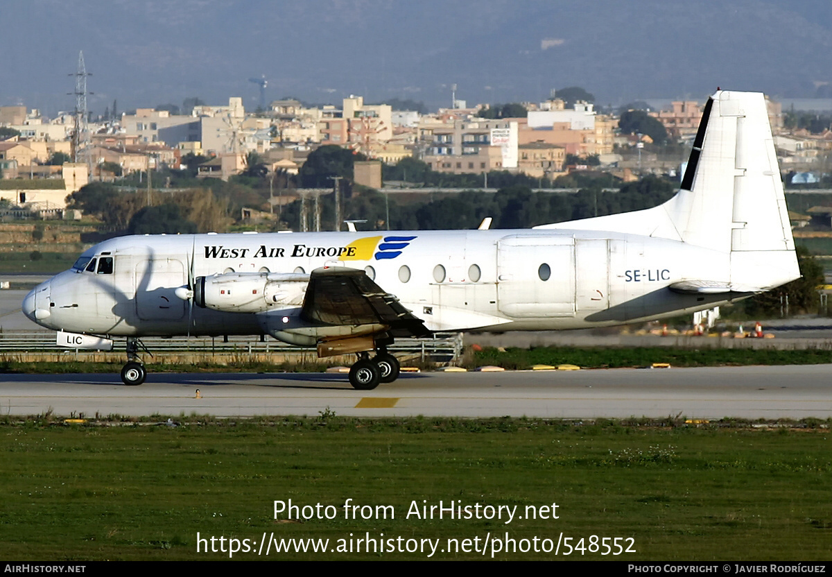 Aircraft Photo of SE-LIC | British Aerospace BAe-748 Srs2B/399LFD | West Air Europe Cargo | AirHistory.net #548552