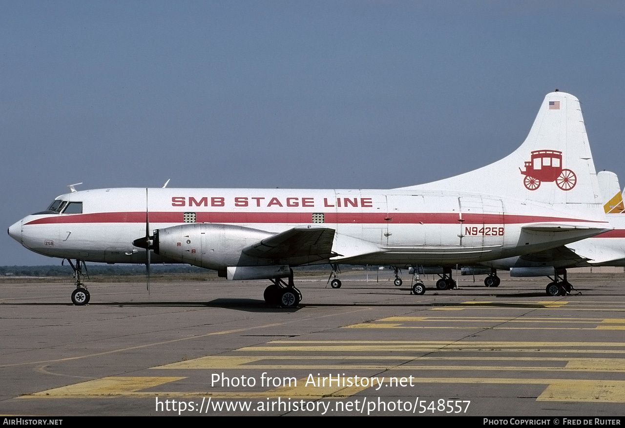 Aircraft Photo of N94258 | Convair 600/F | SMB Stage Line | AirHistory.net #548557