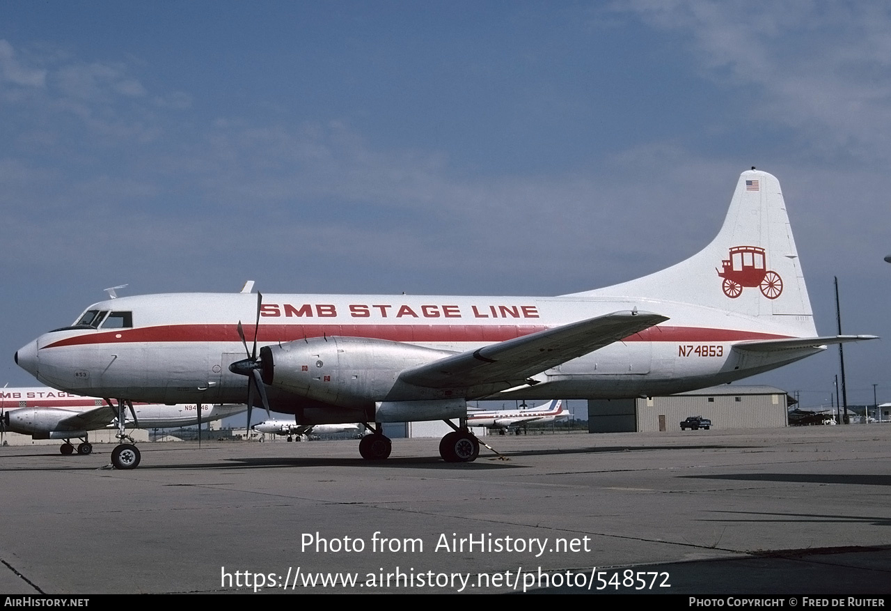 Aircraft Photo of N74853 | Convair 600/F | SMB Stage Line | AirHistory.net #548572