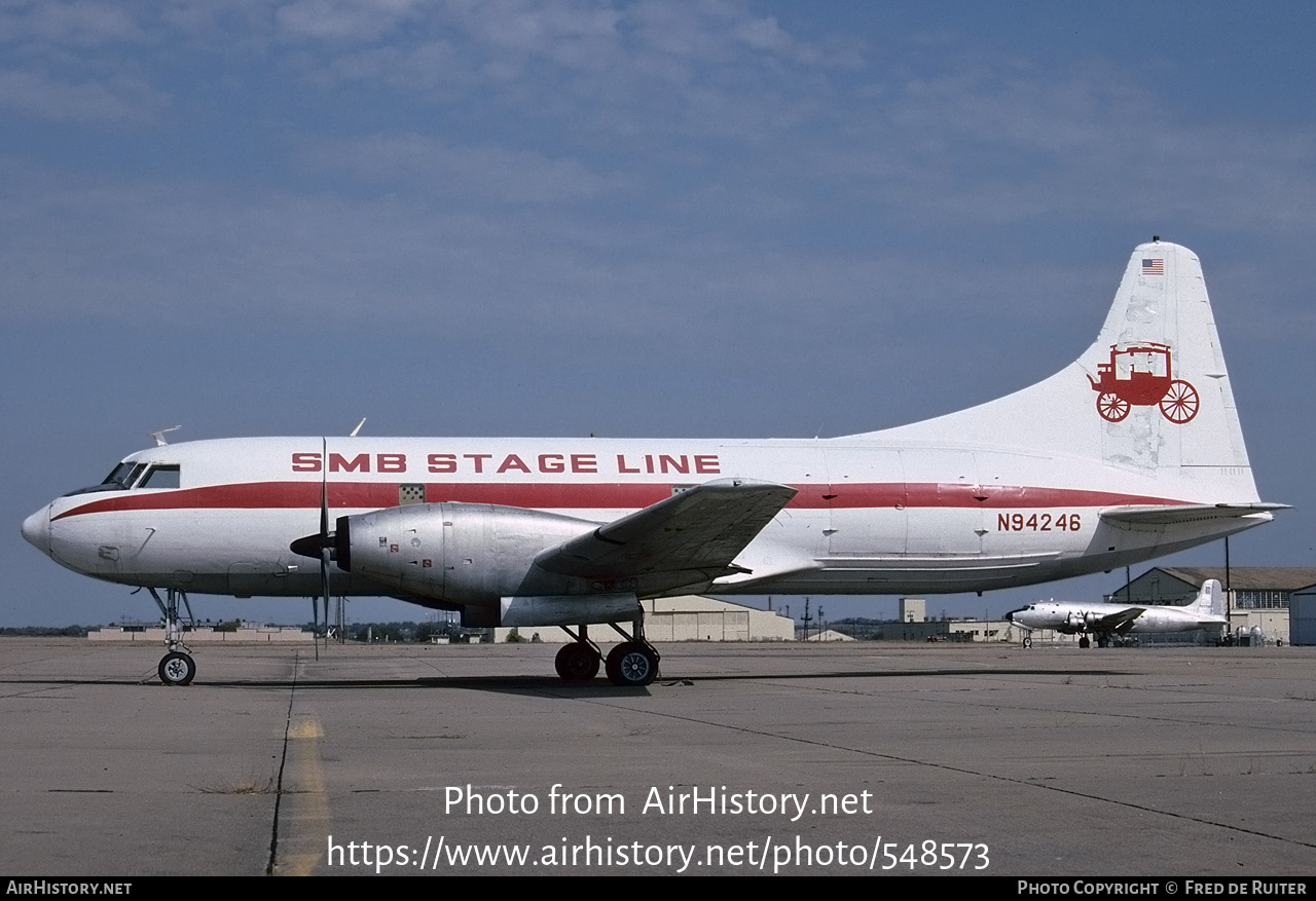 Aircraft Photo of N94246 | Convair 600 | SMB Stage Line | AirHistory ...