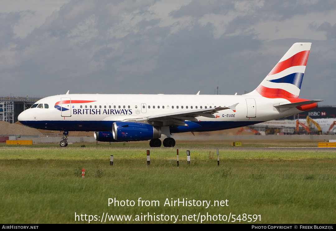 Aircraft Photo of G-EUOE | Airbus A319-131 | British Airways | AirHistory.net #548591