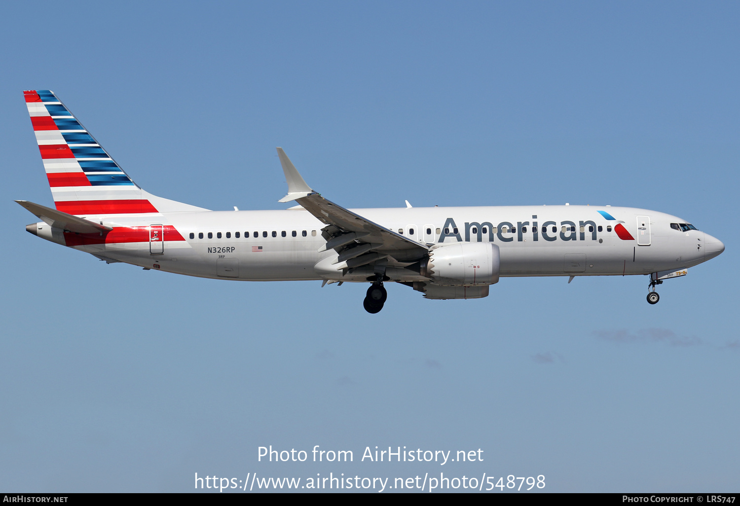 Aircraft Photo of N326RP | Boeing 737-8 Max 8 | American Airlines | AirHistory.net #548798