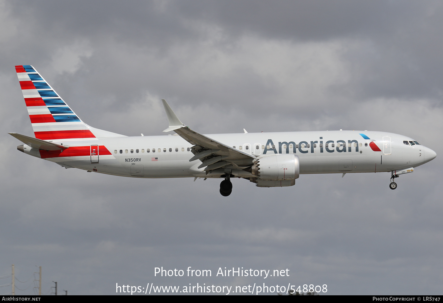 Aircraft Photo of N350RV | Boeing 737-8 Max 8 | American Airlines | AirHistory.net #548808