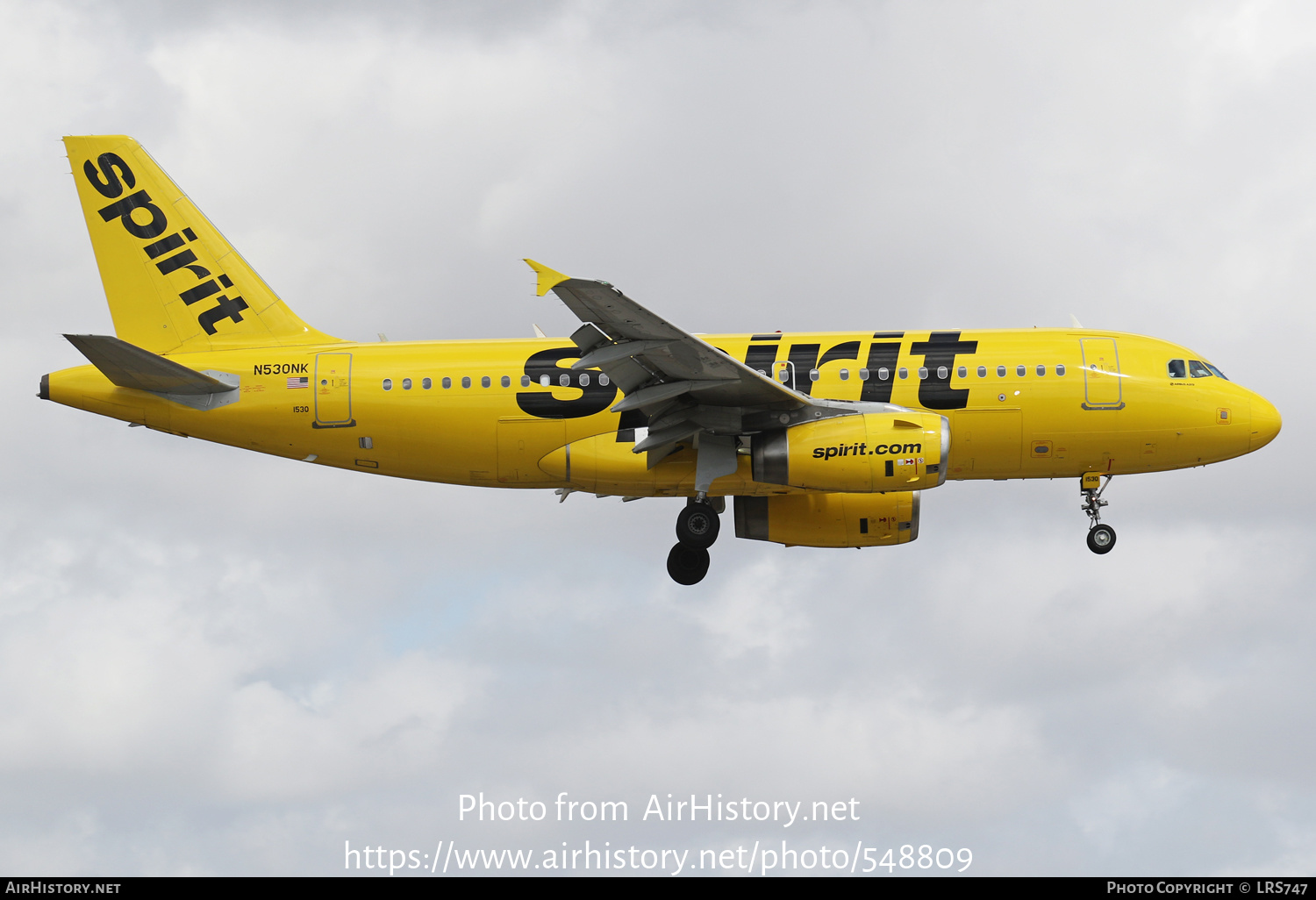 Aircraft Photo of N530NK | Airbus A319-132 | Spirit Airlines | AirHistory.net #548809