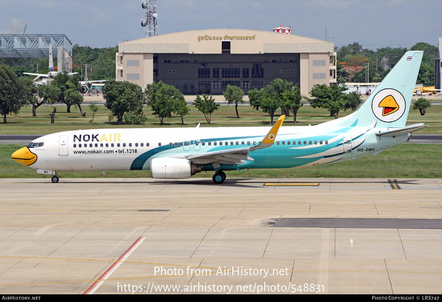 Aircraft Photo of HS-DBO | Boeing 737-8AS | Nok Air | AirHistory.net #548831