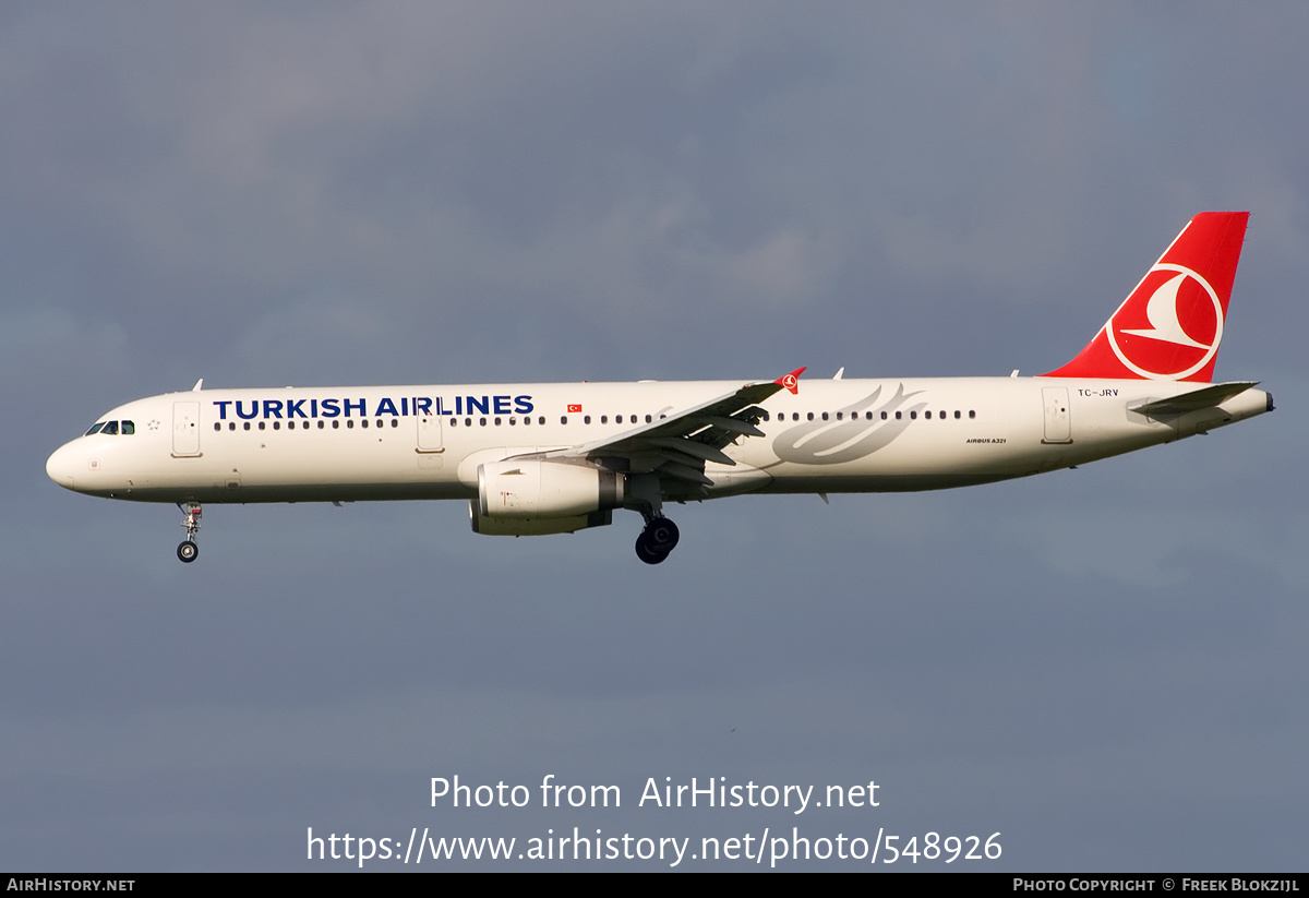 Aircraft Photo of TC-JRV | Airbus A321-231 | Turkish Airlines | AirHistory.net #548926