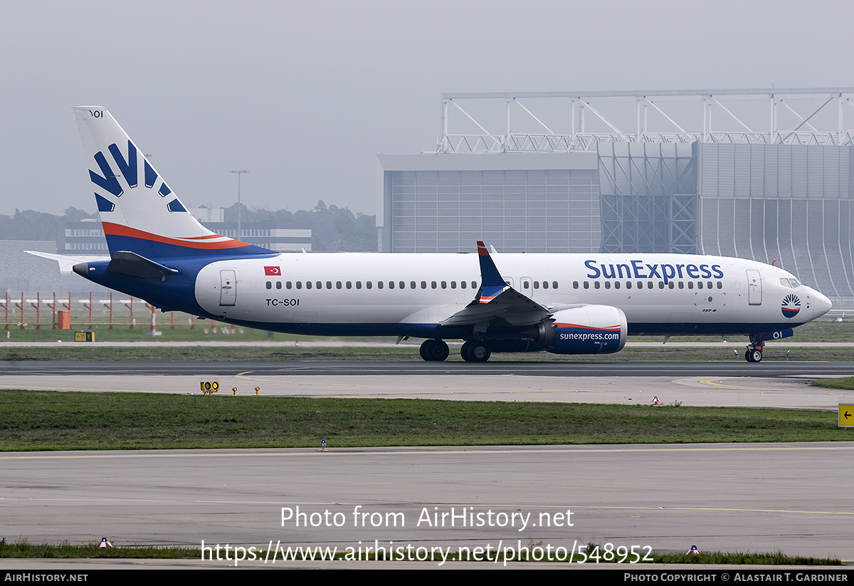 Aircraft Photo of TC-SOI | Boeing 737-8 Max 8 | SunExpress | AirHistory.net #548952