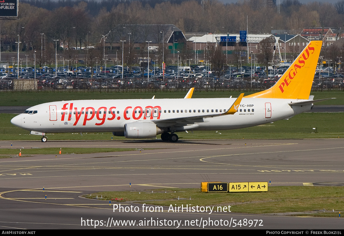 Aircraft Photo of TC-ABP | Boeing 737-82R | Pegasus Airlines | AirHistory.net #548972