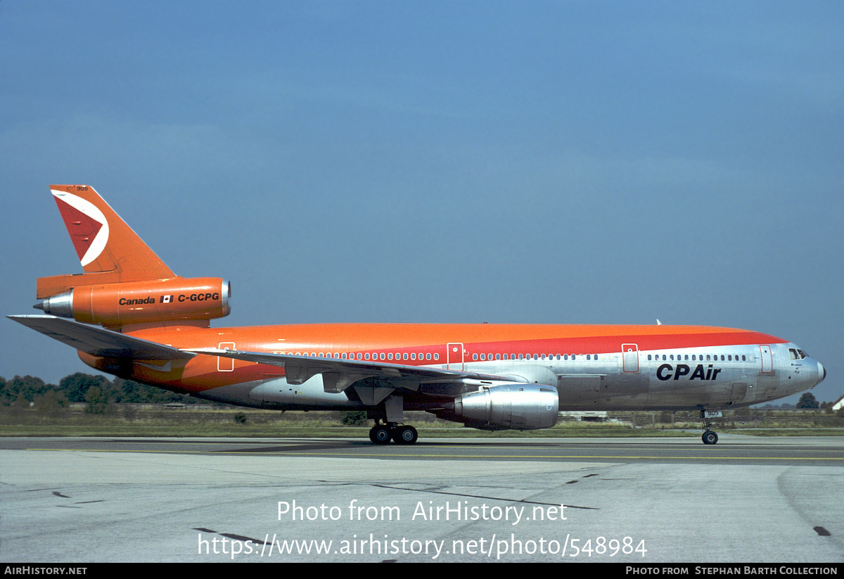 Aircraft Photo of C-GCPG | McDonnell Douglas DC-10-30 | CP Air | AirHistory.net #548984