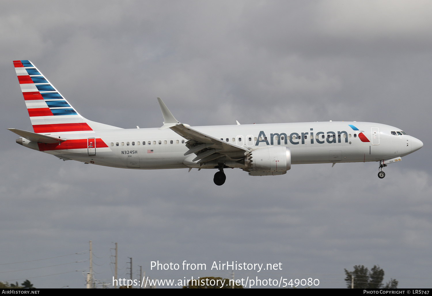 Aircraft Photo of N324SH | Boeing 737-8 Max 8 | American Airlines | AirHistory.net #549080