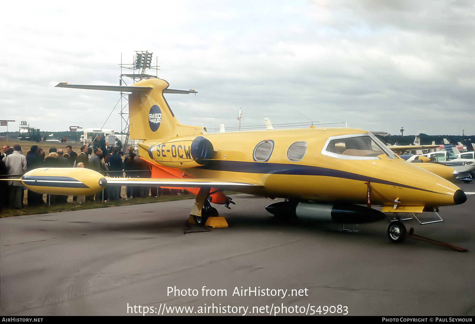 Aircraft Photo of SE-DCW | Lear Jet UC-24 | Swedair | AirHistory.net #549083