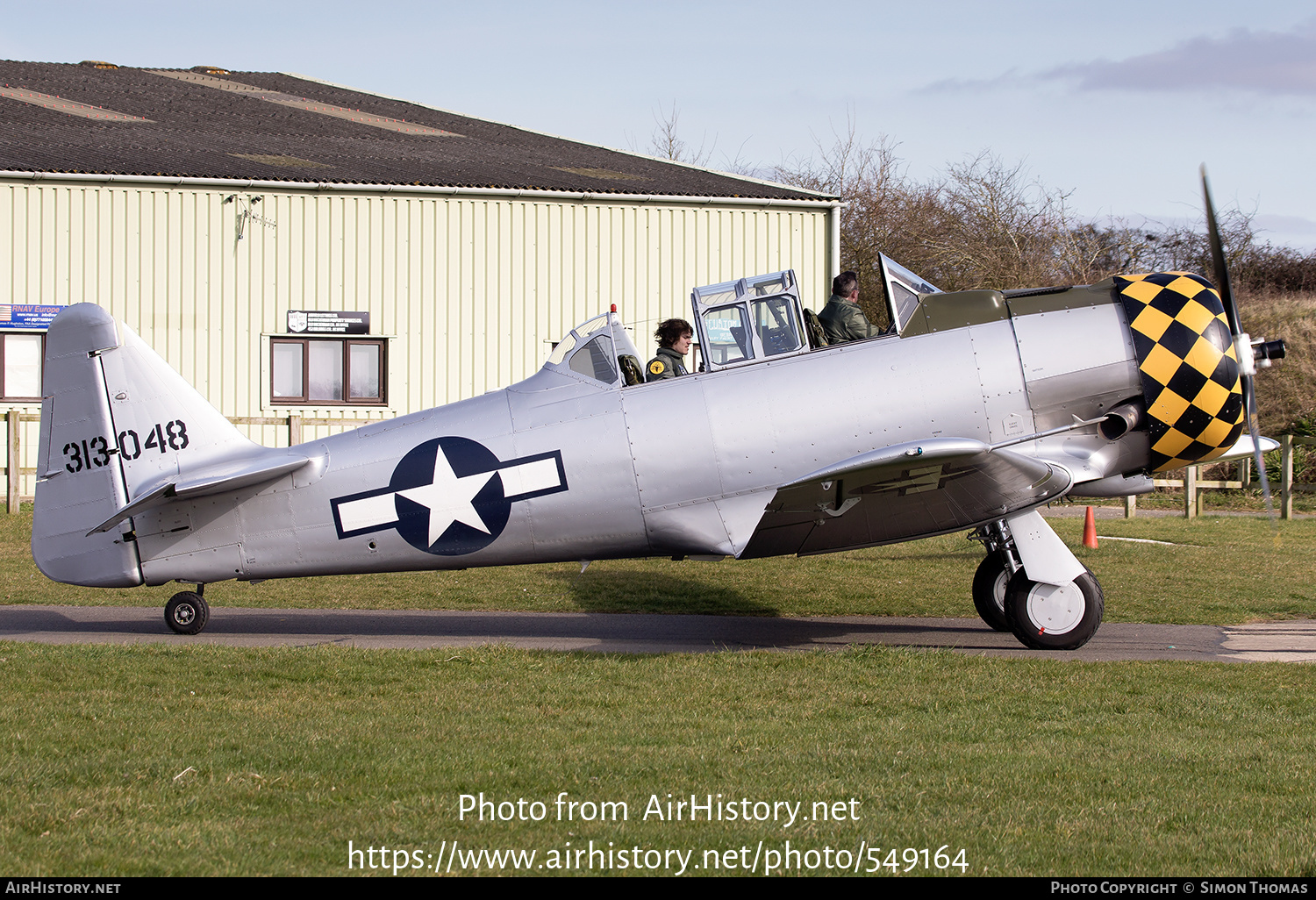 Aircraft Photo of G-TDJN / 313048 | North American AT-6D Harvard III | USA - Air Force | AirHistory.net #549164