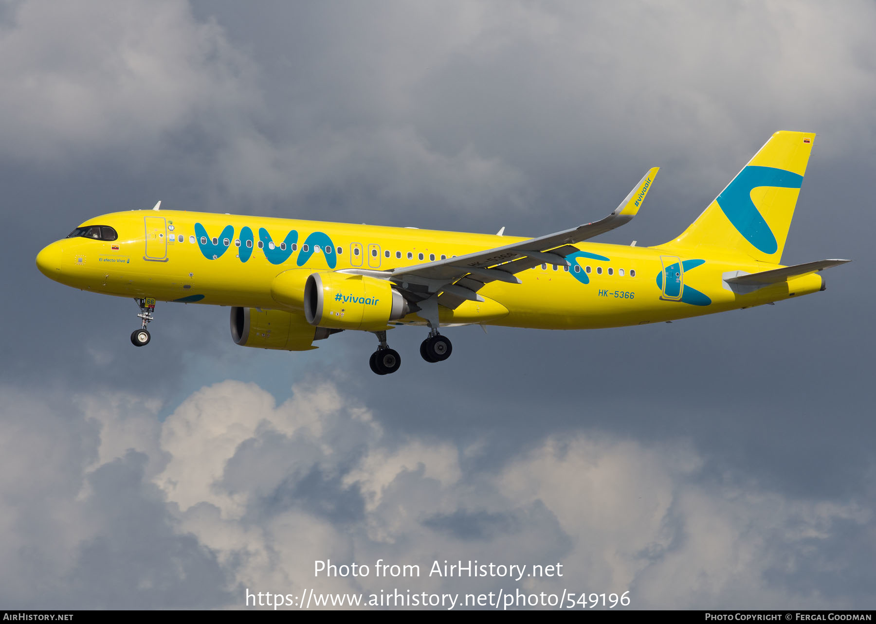 Aircraft Photo of HK-5366 | Airbus A320-251N | Viva Air | AirHistory.net #549196