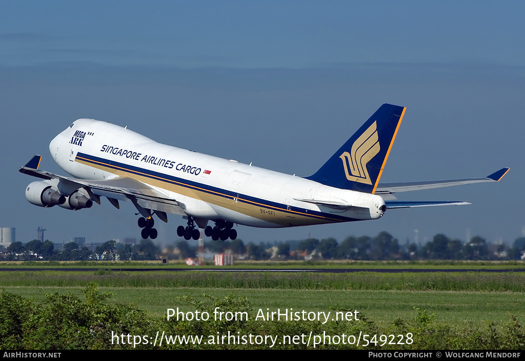 Aircraft Photo of 9V-SFI | Boeing 747-412F/SCD | Singapore Airlines Cargo | AirHistory.net #549228