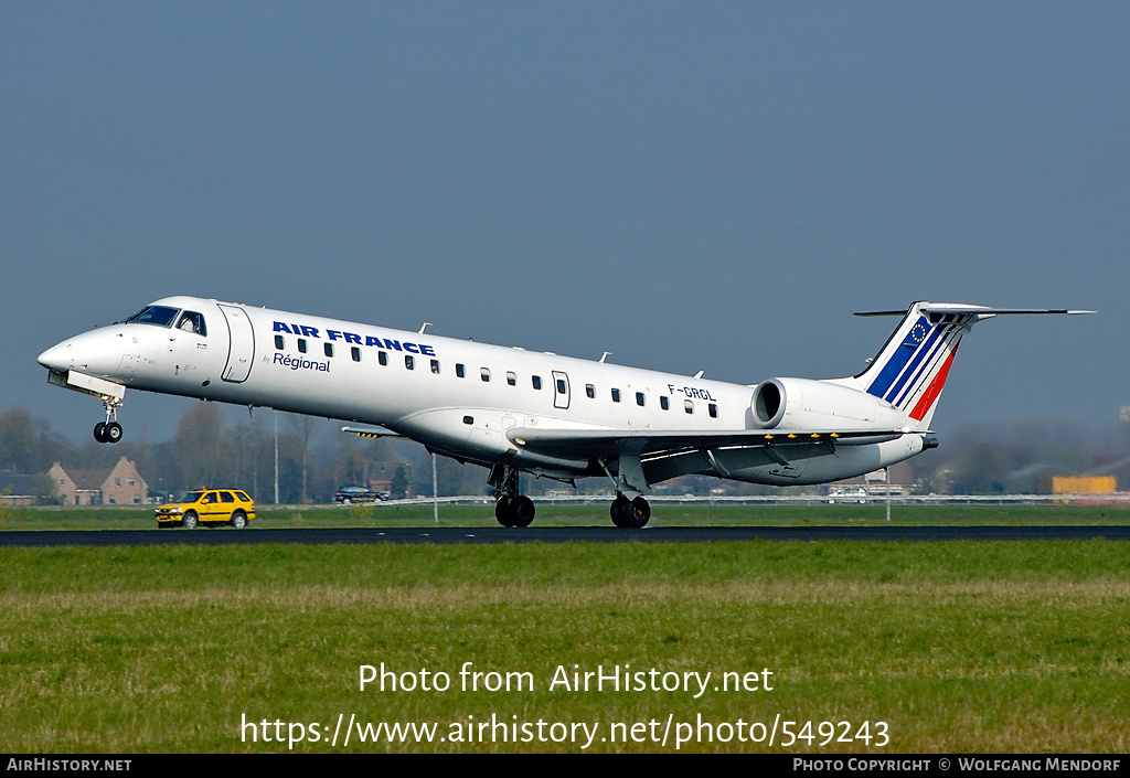 Aircraft Photo of F-GRGL | Embraer ERJ-145EU (EMB-145EU) | Air France | AirHistory.net #549243