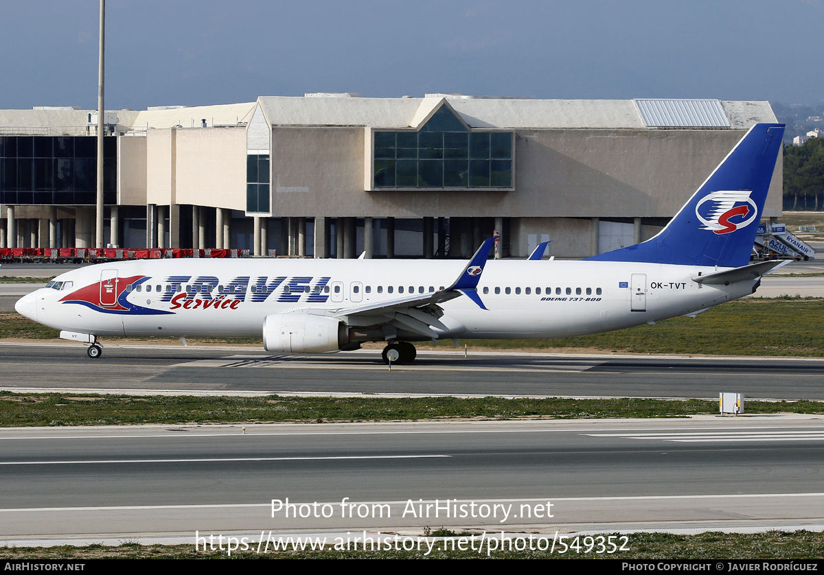 Aircraft Photo of OK-TVT | Boeing 737-86N | Travel Service | AirHistory.net #549352