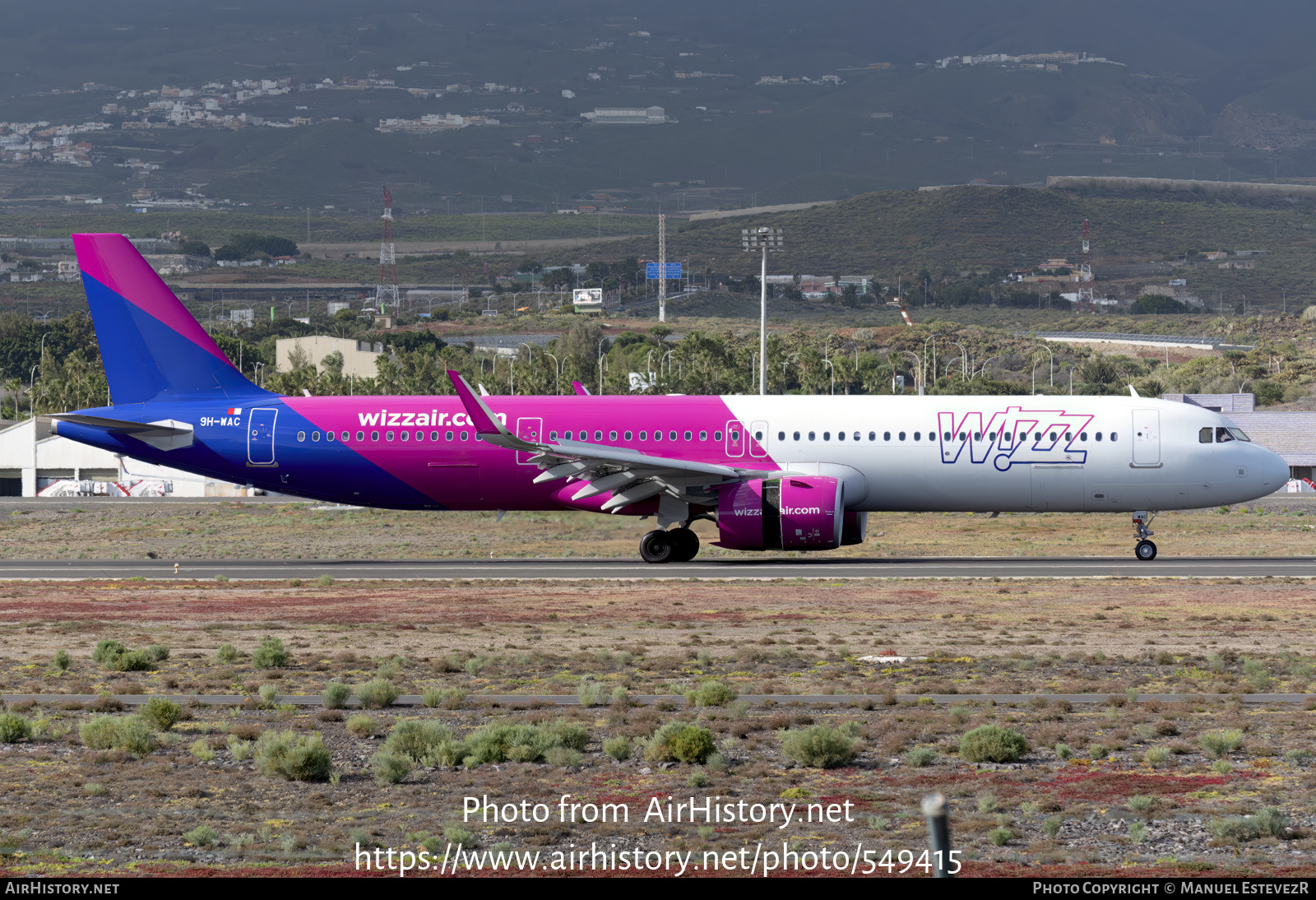 Aircraft Photo of 9H-WAC | Airbus A321-271NX | Wizz Air | AirHistory.net #549415