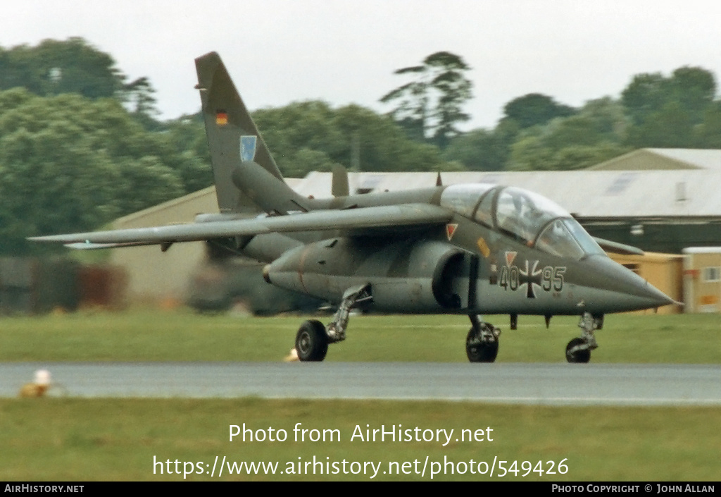 Aircraft Photo of 4095 | Dassault-Dornier Alpha Jet A | Germany - Air Force | AirHistory.net #549426