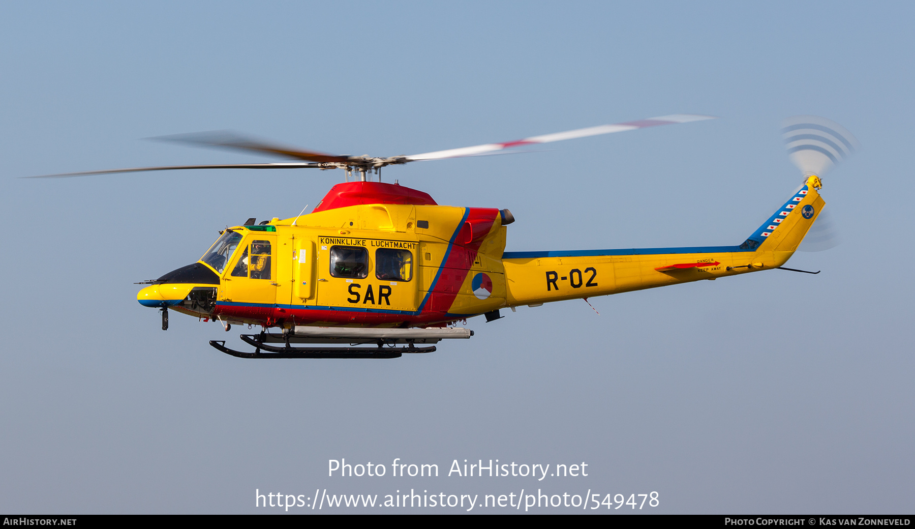 Aircraft Photo of R-02 | Agusta AB-412SP Grifone | Netherlands - Air Force | AirHistory.net #549478