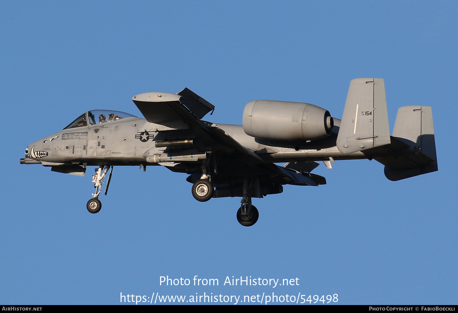 Aircraft Photo of 79-0154 / AF79-154 | Fairchild A-10C Thunderbolt II | USA - Air Force | AirHistory.net #549498