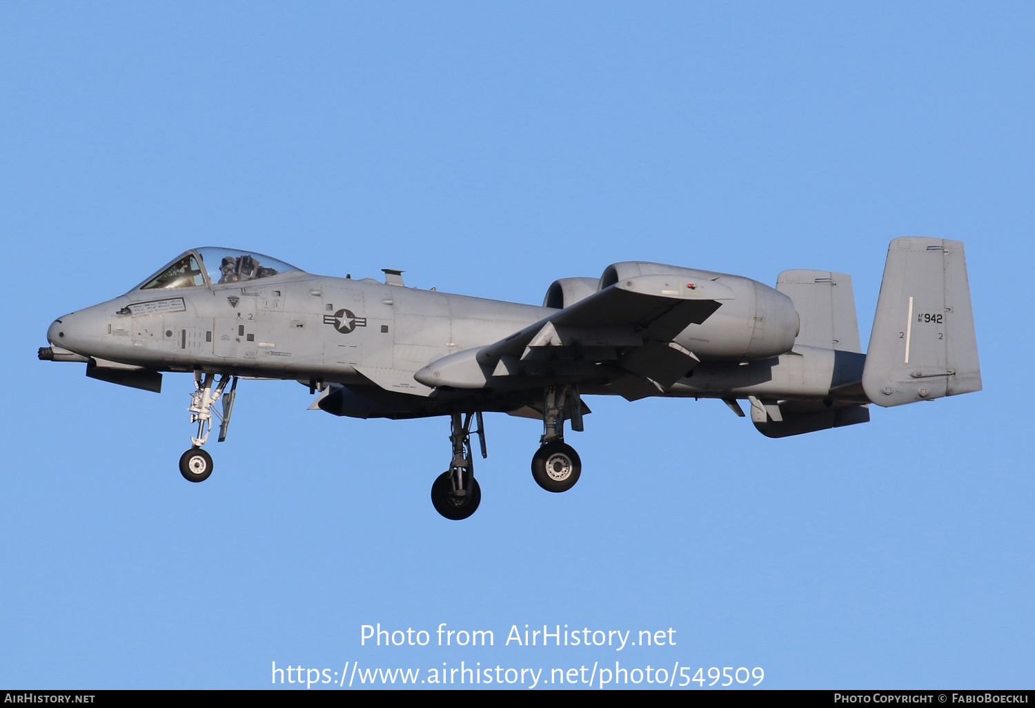 Aircraft Photo of 81-0942 / AF81-942 | Fairchild A-10C Thunderbolt II | USA - Air Force | AirHistory.net #549509