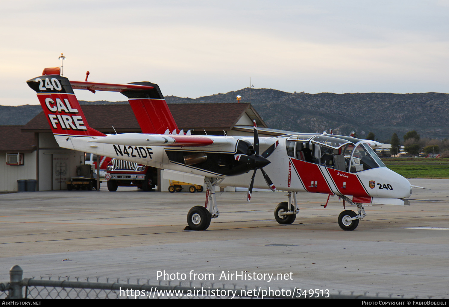 Aircraft Photo of N421DF | North American Rockwell OV-10A Bronco | Cal Fire - California Department of Forestry & Fire Protection | AirHistory.net #549513