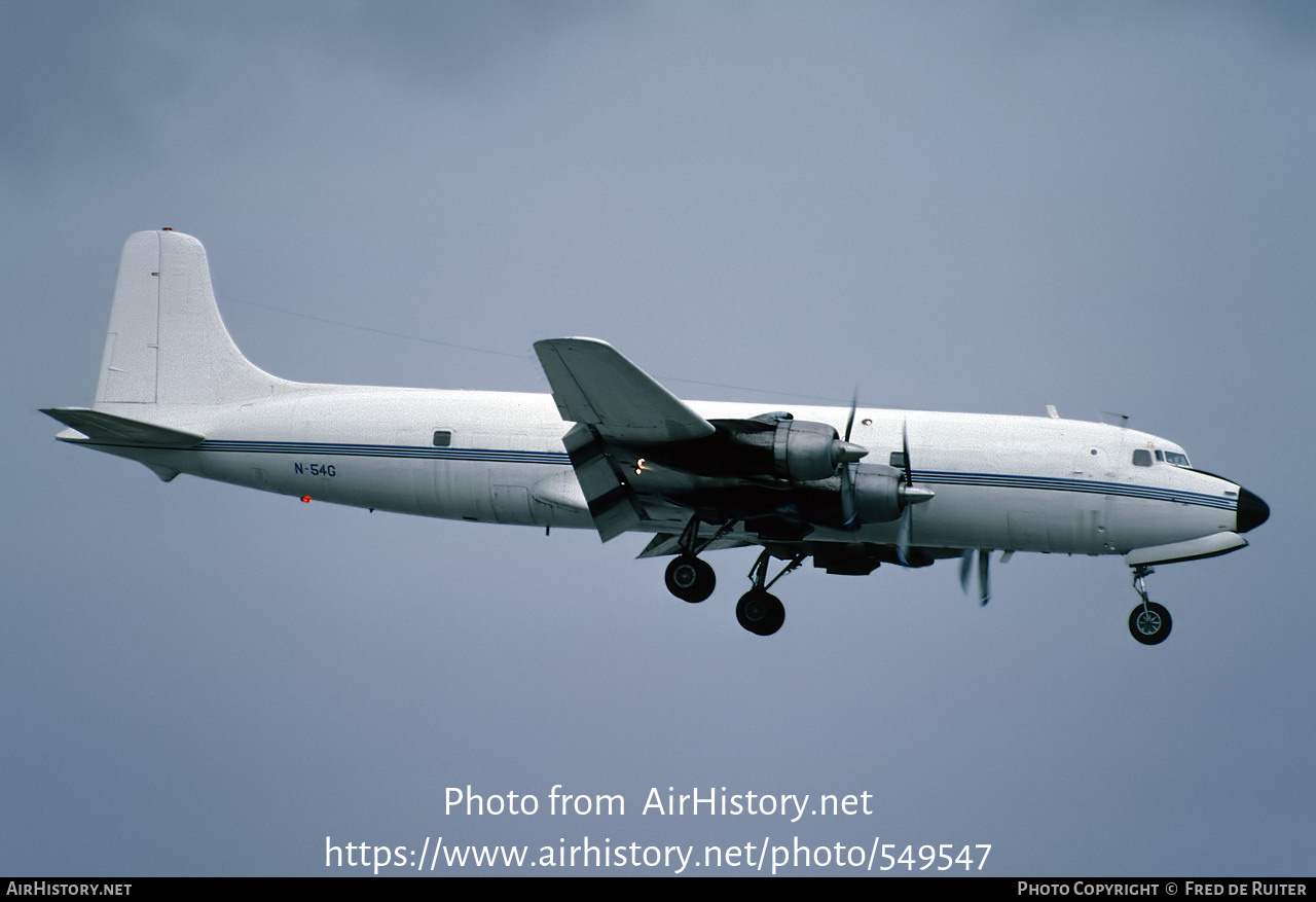 Aircraft Photo of N54G | Douglas C-118A Liftmaster | AirHistory.net #549547