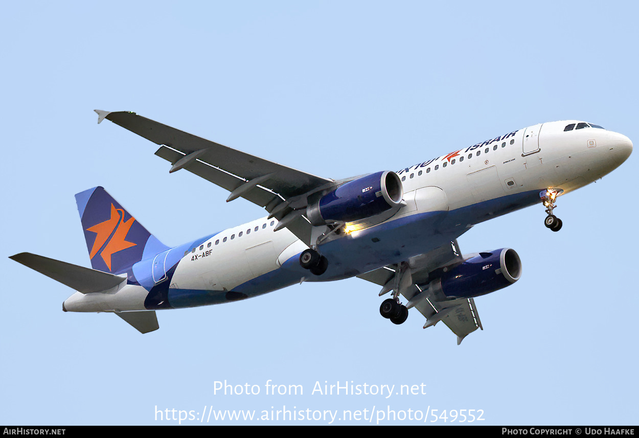 Aircraft Photo of 4X-ABF | Airbus A320-232 | Israir | AirHistory.net #549552