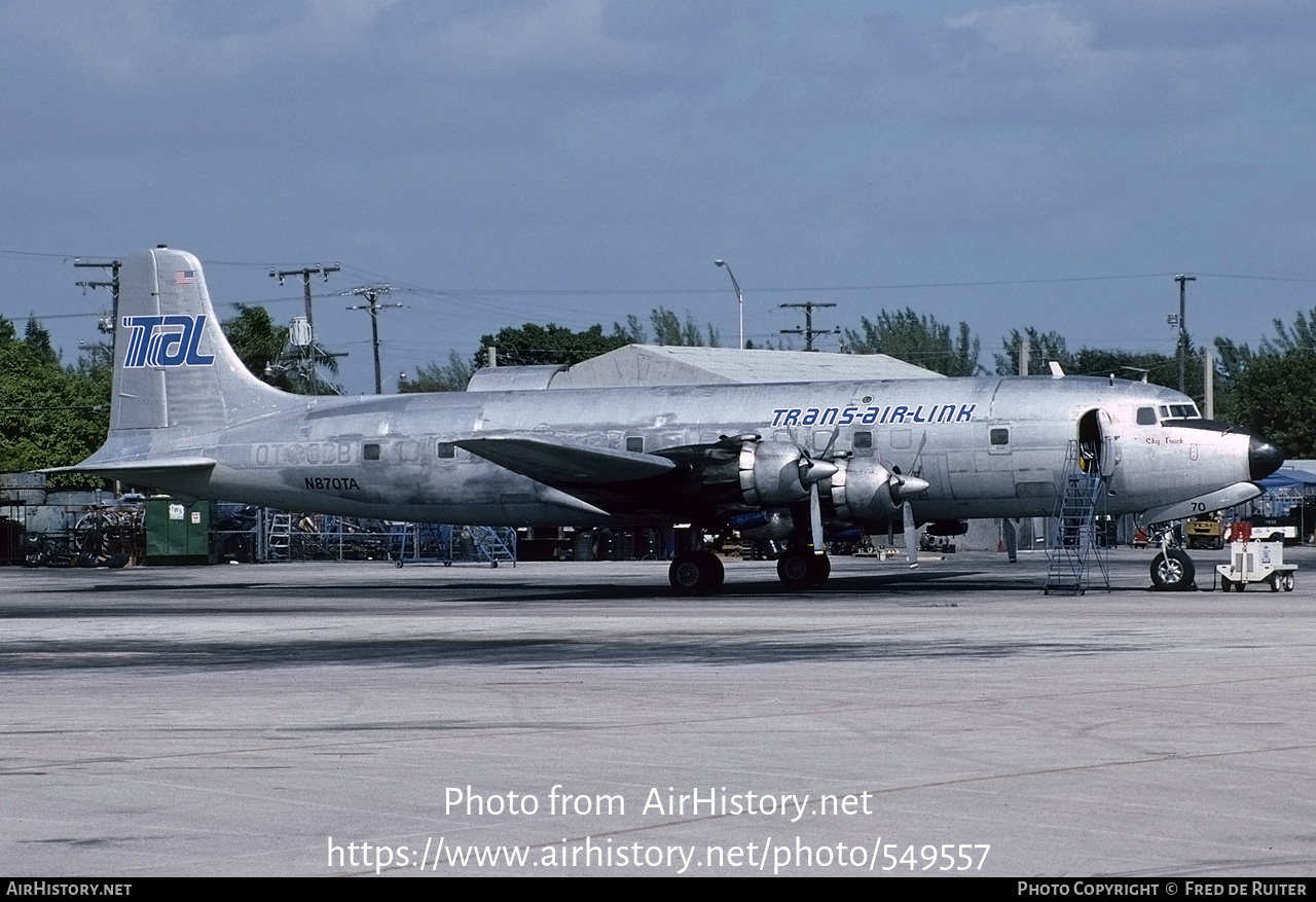 Aircraft Photo of N870TA | Douglas DC-6A | Trans-Air-Link - TAL | AirHistory.net #549557