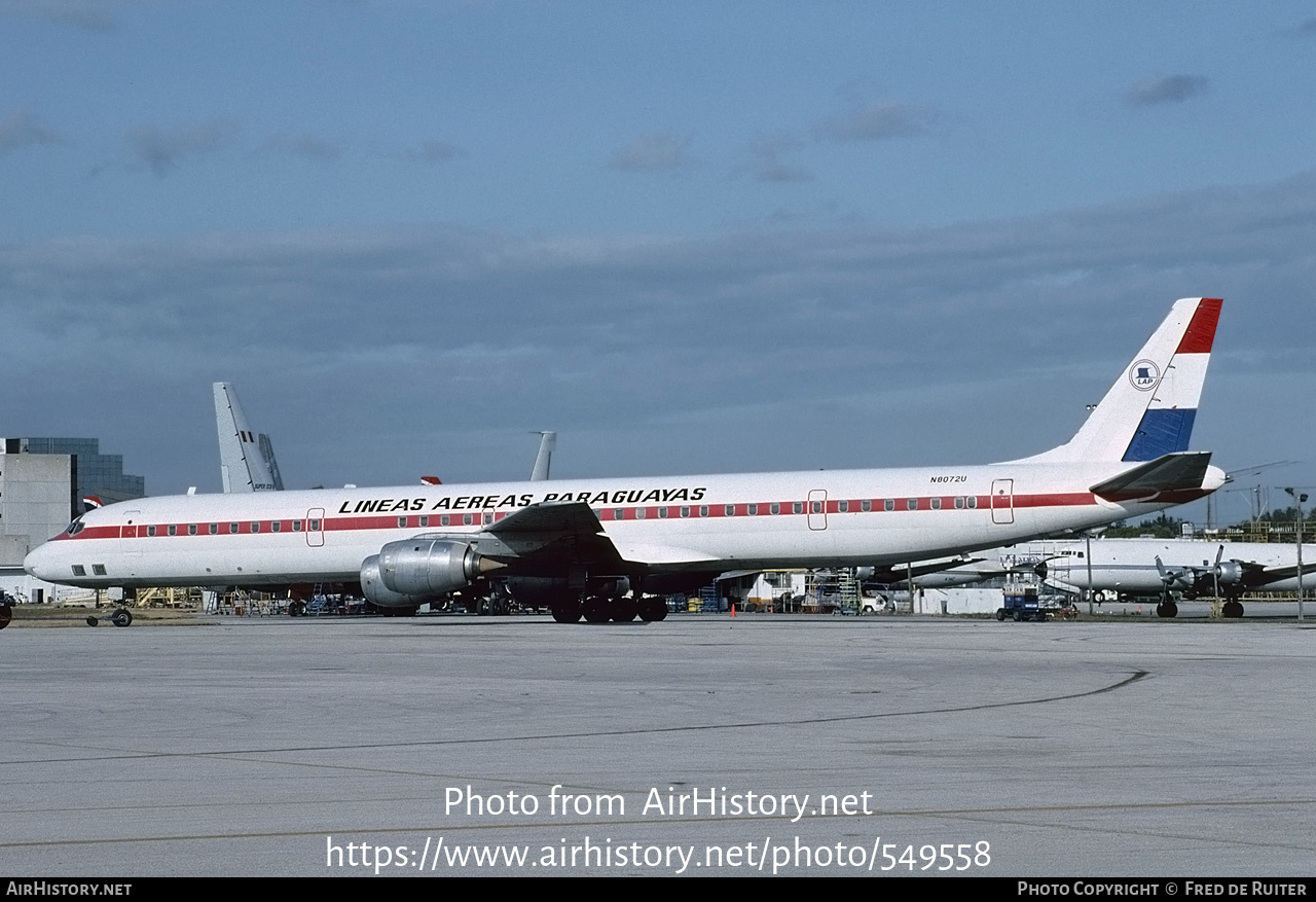 Aircraft Photo of N8072U | Douglas DC-8-71 | Líneas Aéreas Paraguayas - LAP | AirHistory.net #549558